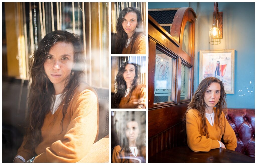 Différents portraits de Tiphaine Le Gall écrivain réalisés à Bordeaux